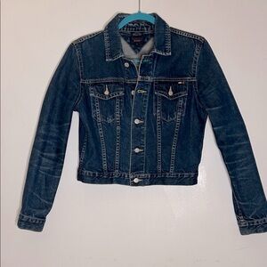 Tommy Hilfiger Denim Jean Jacket, Size L with Dark Indigo Wash